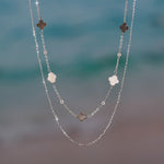 Elodie Shell Clover Necklace