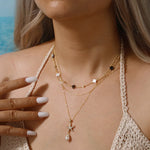 Elodie Shell Clover Necklace