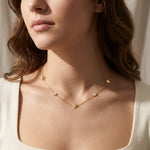 Inès Clover & Crystal Necklace