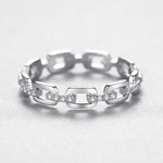 Ava Link Silver Ring